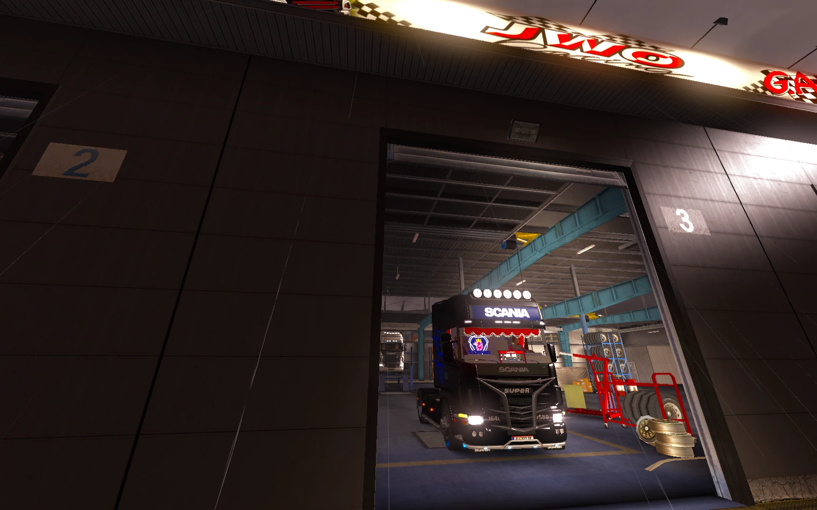 Euro Truck Simulator 2 "New Garage v 1.0"