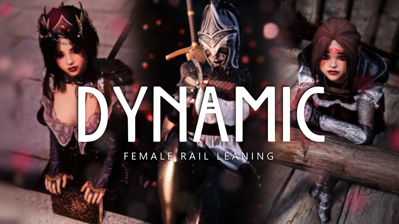 Skyrim LE-SE "Динамические женские анимации - наклон"