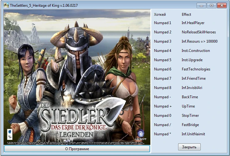 The Settlers 5:Heritage of Kings: Трейнер/Trainer (+11) [1.06.0217] {Servick}