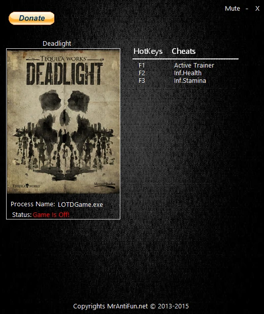 Deadlight: Трейнер/Trainer (+2) [1.0.9249] {MrAntiFun}