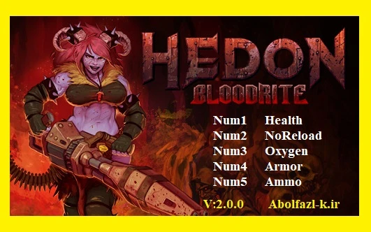 Hedon Bloodrite: Трейнер/Trainer (+5) [2.0] {Abolfazl.k}