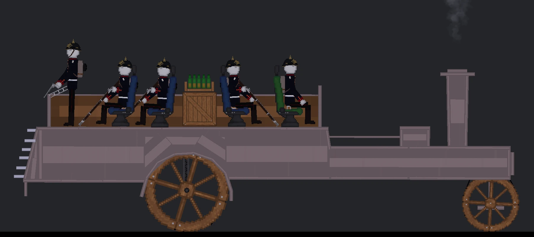 People Playground "Прусский паровой автомобиль" [1.27.5+]