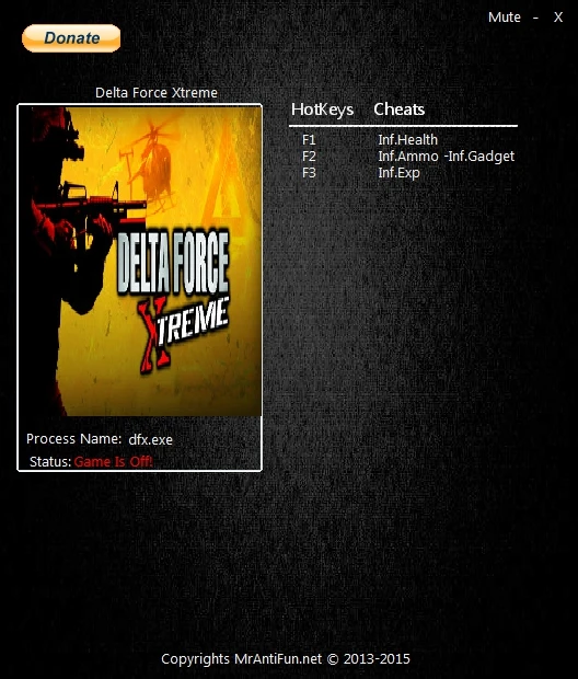 Delta Force: Xtreme: Трейнер/Trainer (+4) [1.6.9] {MrAntiFun}