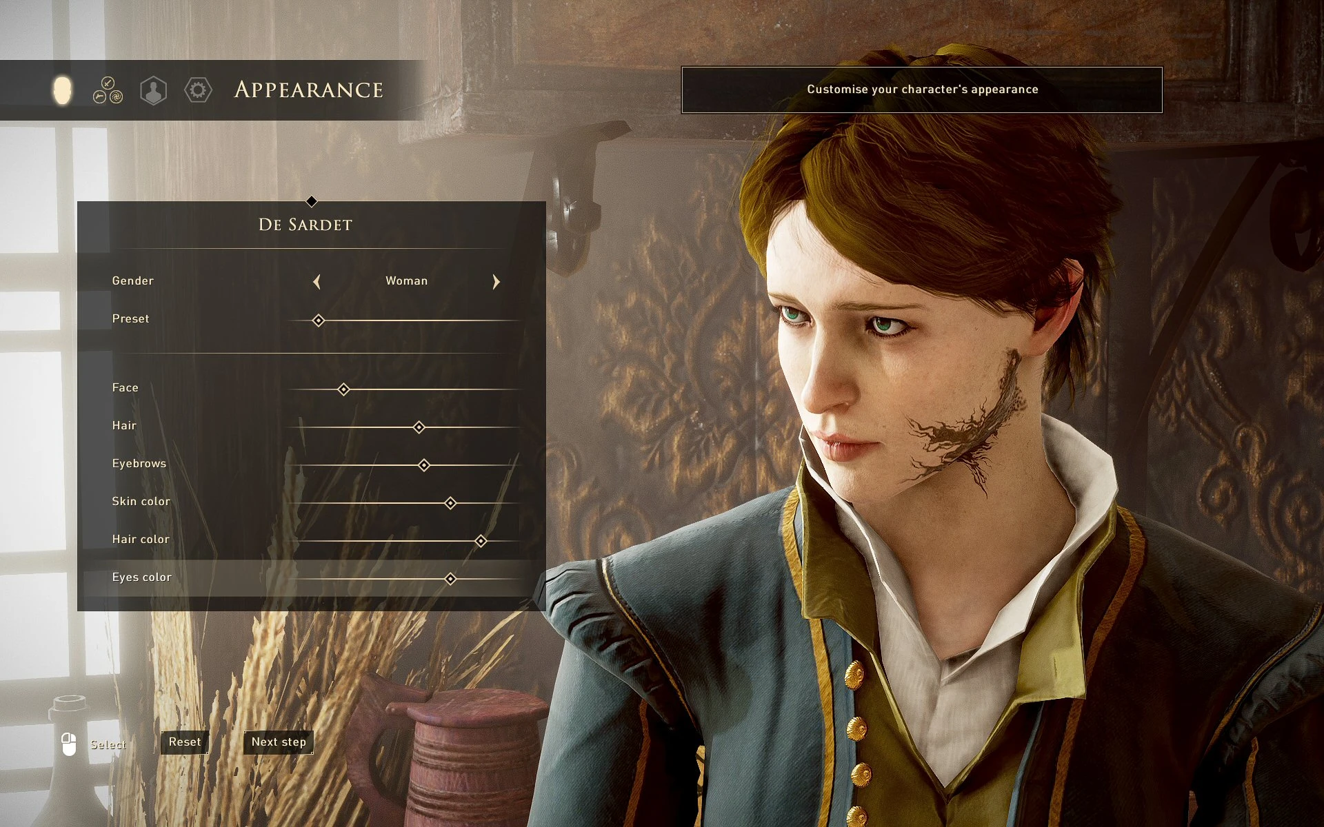 GreedFall "Улучшенные возможности редактора персонажа"