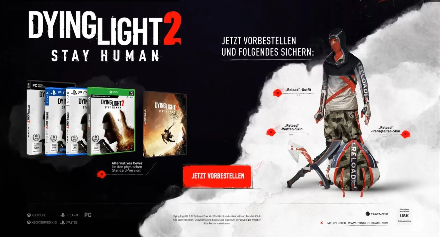 В сеть попали обложки и бонусы за предзаказ Dying Light 2