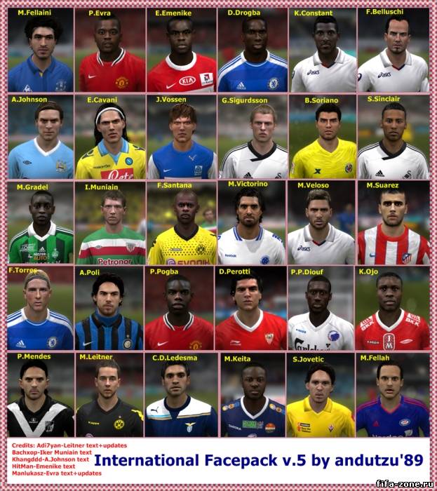 FIFA 12 "International Faces Pack v5"