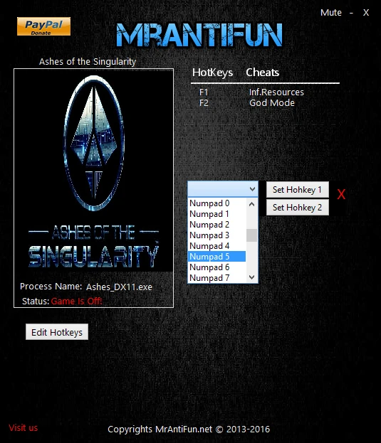 Ashes of the Singularity: Трейнер/Trainer (+2) [0.80: DX11 & DX12] {MrAntiFun}