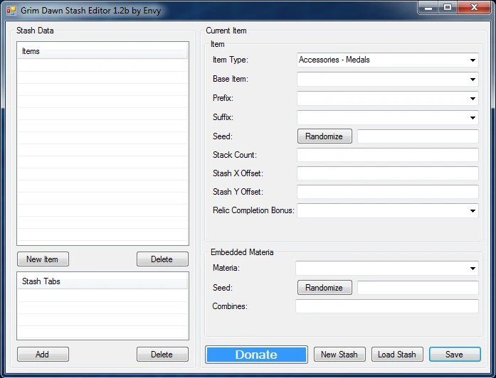 Grim Dawn: Чит-Мод/Cheat-Mode (GD Stash Creator) {Envy}