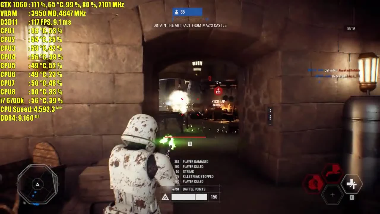 Star Wars Battlefront 2 BETA GTX 1060 6GB OC | 1080p Ultra. Тест производительности