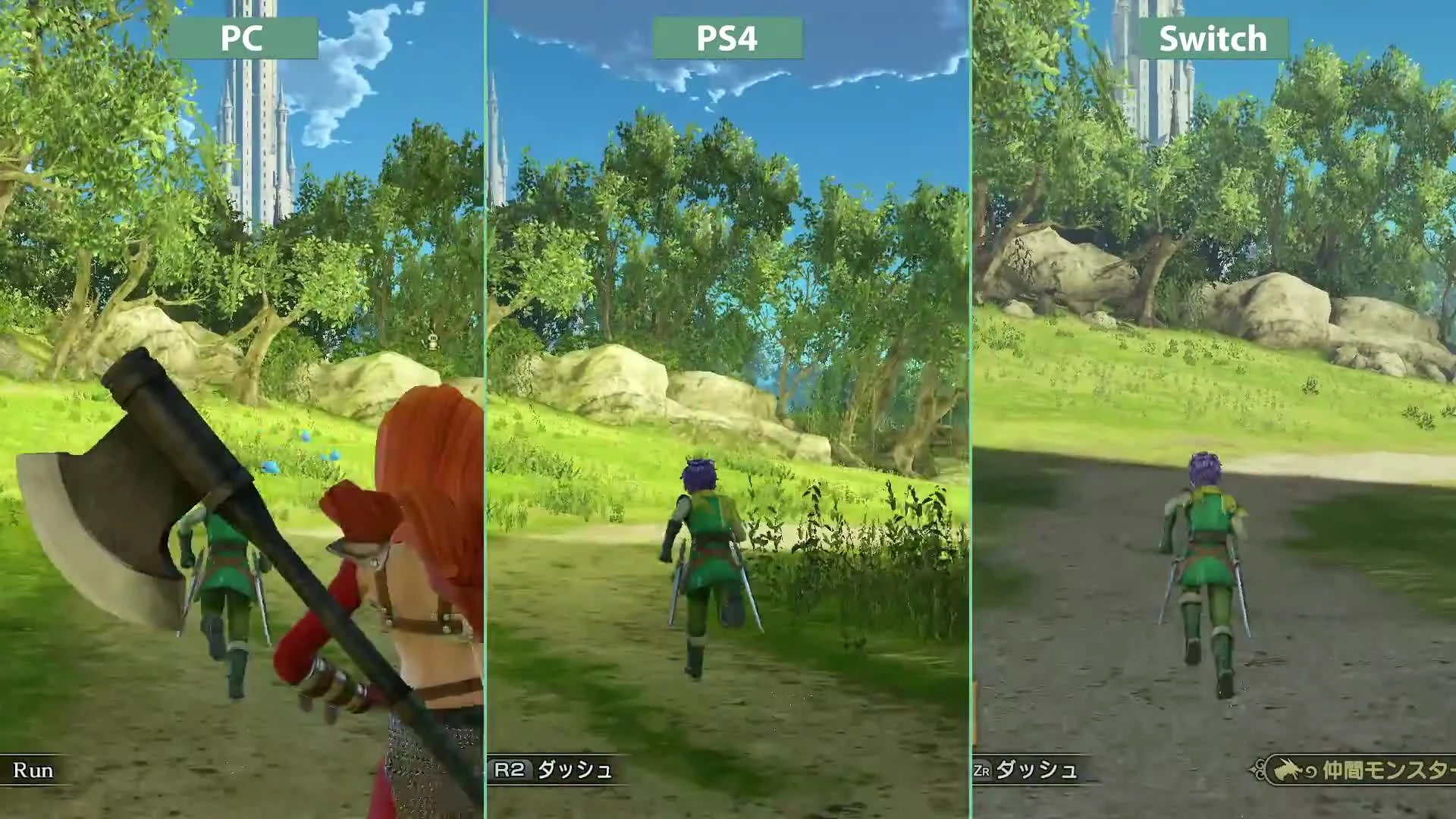 Dragon Quest Heroes 2 - Сравнение PC vs. PS4 vs. Nintendo Switch (Candyland)