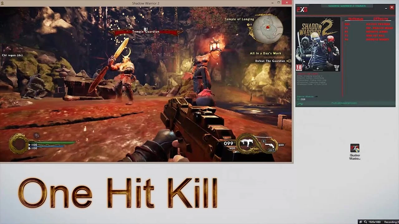 Shadow Warrior 2: Трейнер/Trainer (+9) [1.1.30.0] {FutureX}