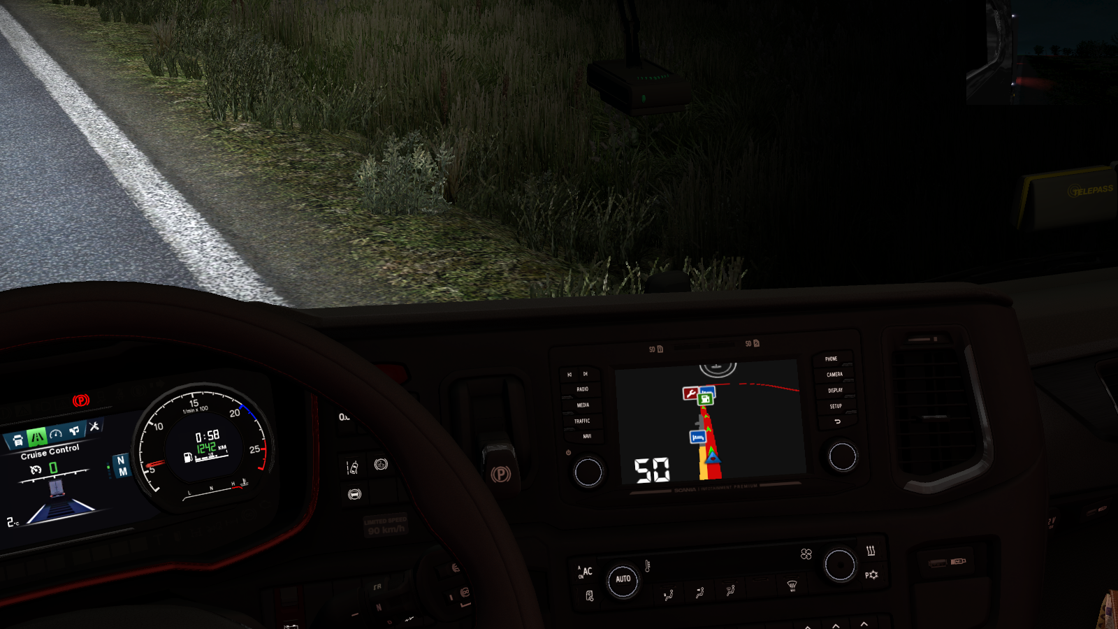 Euro Truck Simulator 2 "Новый значок ограничения скорости версия 27.12.17 (v1.30.х)"