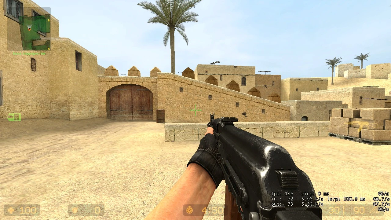 Counter-Strike: Source "AK-74М с бакелитовым магазином на 30"