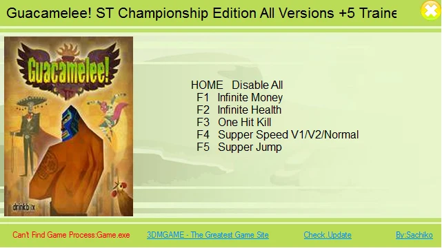 Guacamelee! Super Turbo Championship Edition: Трейнер/Trainer (+5) [All Versions] {Sachiko / 3DM}