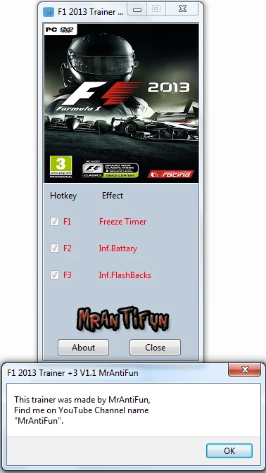 F1 2013: Трейнер/Trainer (+3) [1.1] {MrAntiFun}