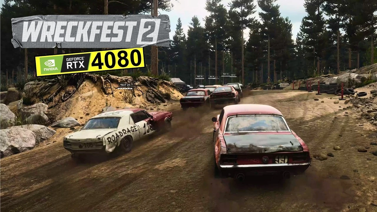 Почти 20 минут брутальных гонок в Wreckfest 2 на ПК