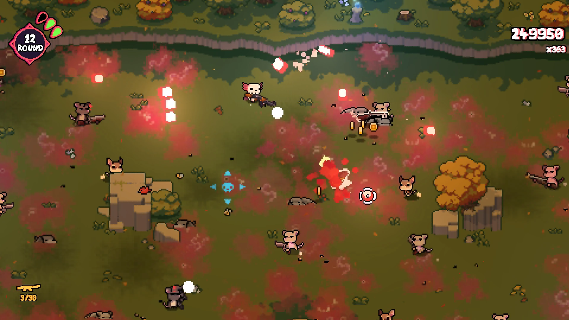 Игровой процесс демоверсии экшен рогалика AK-Xolotl