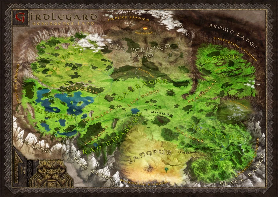 Dwarves, the "Map(Карта мира)"