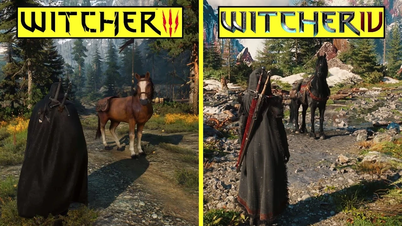 The Witcher 4 на Unreal Engine 5 против Witcher 3 - раннее сравнение графики нового поколения