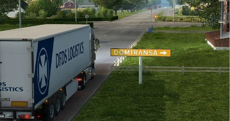 Euro Truck Simulator 2 "Domtransa Garage for Scandinavia DLC"