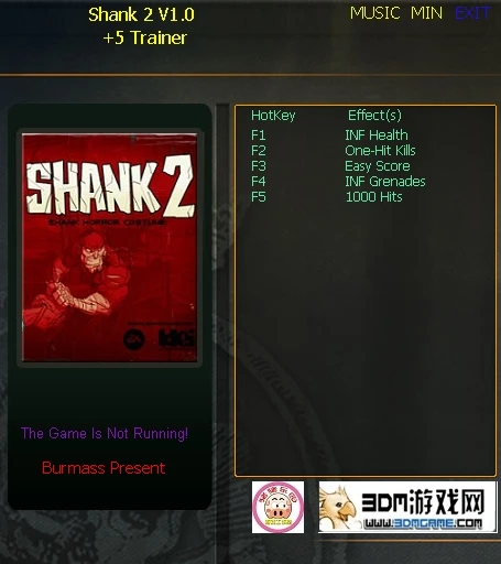 Shank 2: Трейнер/Trainer (+5) [1.0] {testhawk}