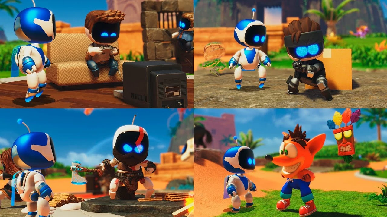 Демонстрация всех камео-персонажей в Astro Bot