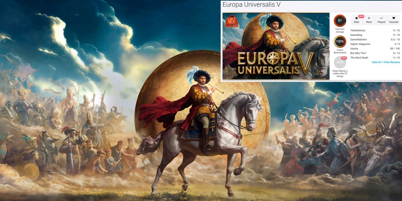 Europa Universalis V получила высокие оценки критиков