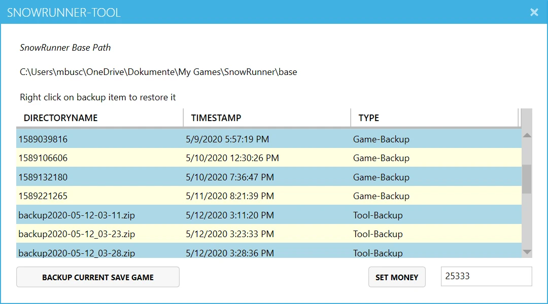 SnowRunner "Tool v1.0.0"
