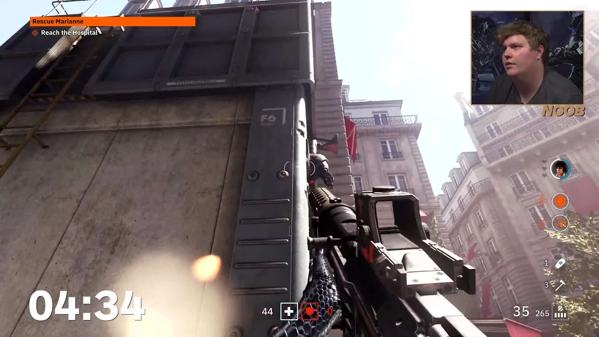 Нуб, новичок и про-игрок играют в Wolfenstein: Youngblood