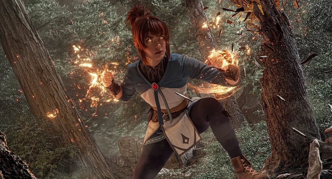 Косплей аутентичных Marci и Jaggernaut из Dota 2