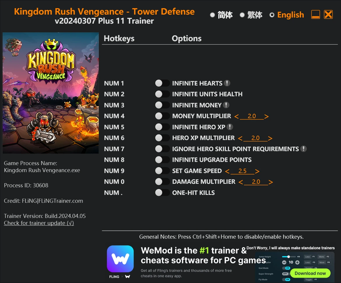 Kingdom Rush Vengeance "Трейнер +11" [UPD: 07.03.2024] {FLiNG}
