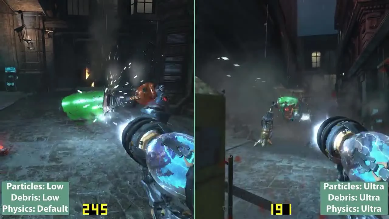 Hard Reset Redux "Детальное сравнение на PC Low vs. Ultra + Details"