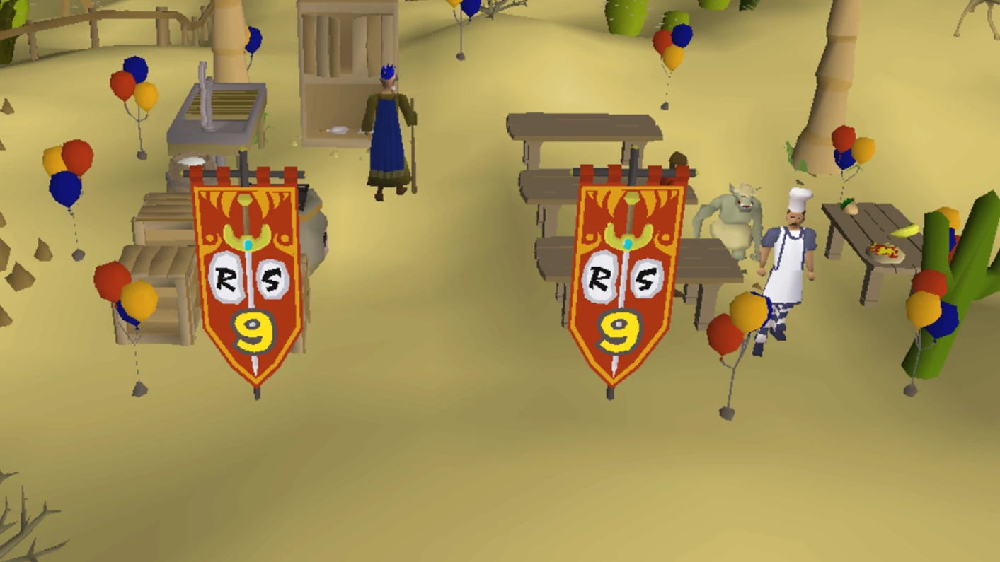 Old School RuneScape отмечает девять лет вечеринкой в пустыне