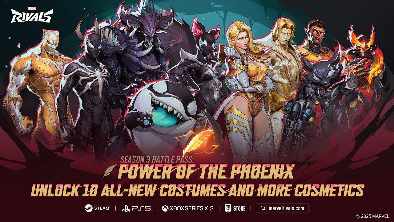Феникс против симбиотов: авторы Marvel Rivals показали задорный трейлер нового боевого пропуска