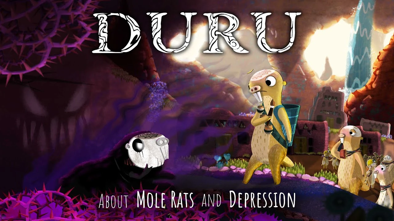 Двухмерный платформер-головоломка Duru - About Mole Rats and Depression выйдет на ПК 5 мая
