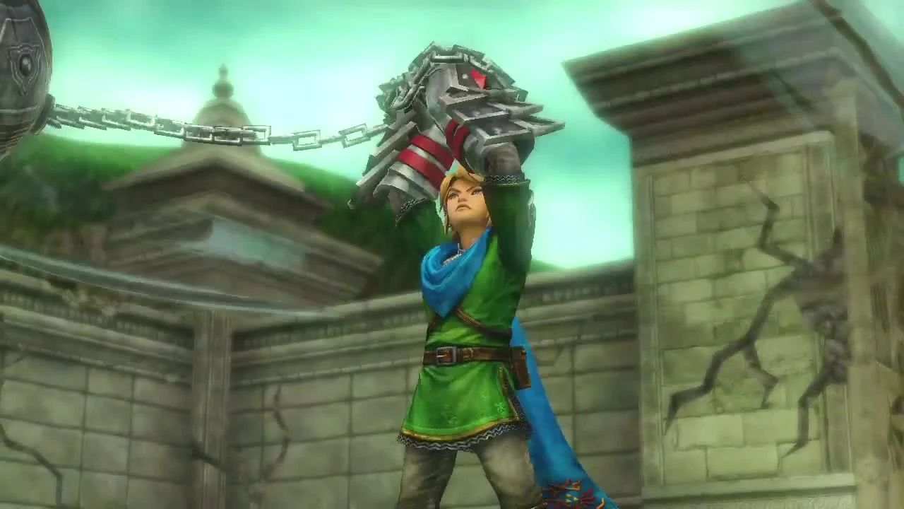 Zelda Hyrule Warriors "Link - Трейлер перчаток силы (Wii U)"