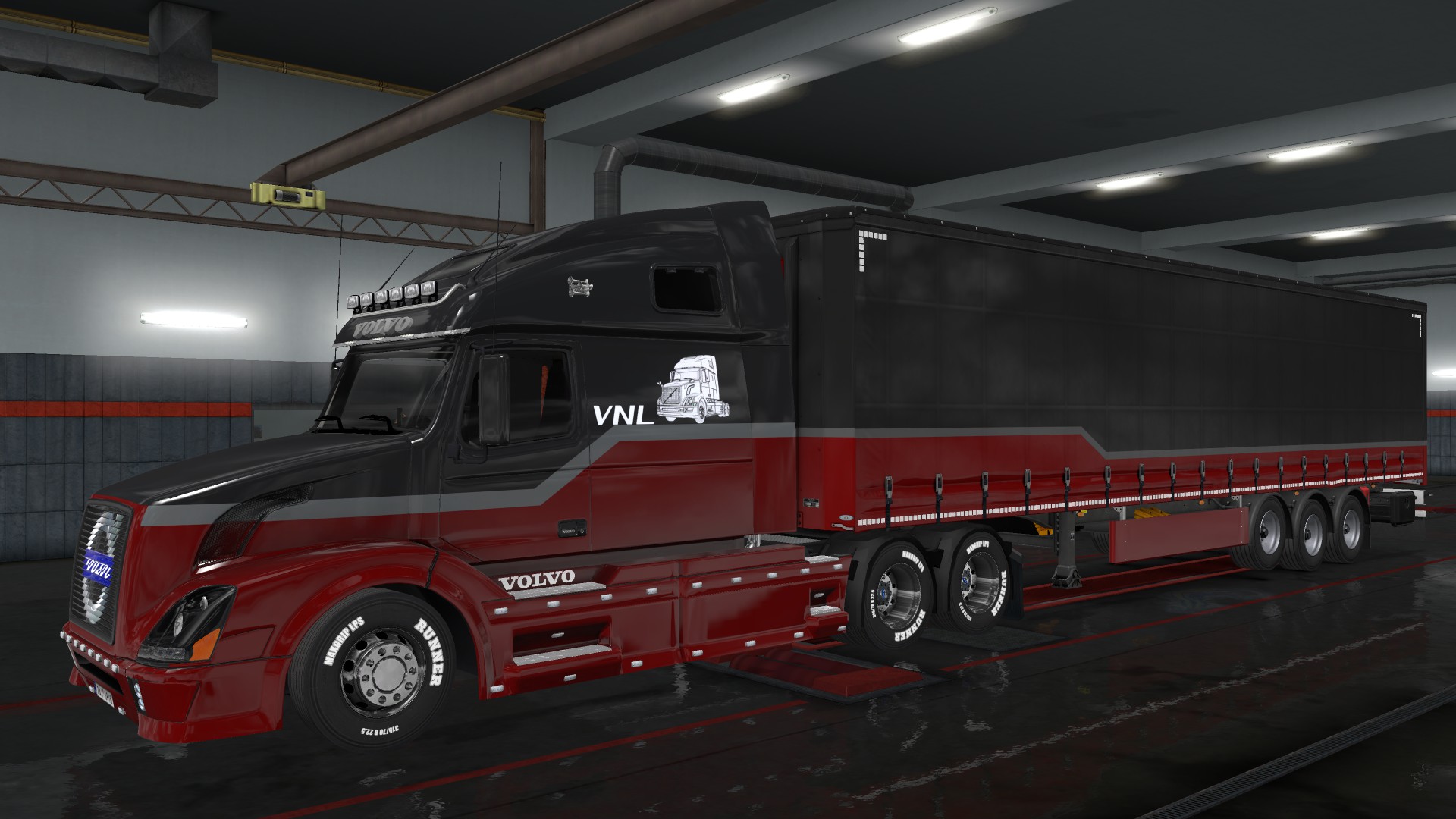 Euro Truck Simulator 2 "Skin mod SCS VNLstok for Volvo VNL670 (Aradeth)"
