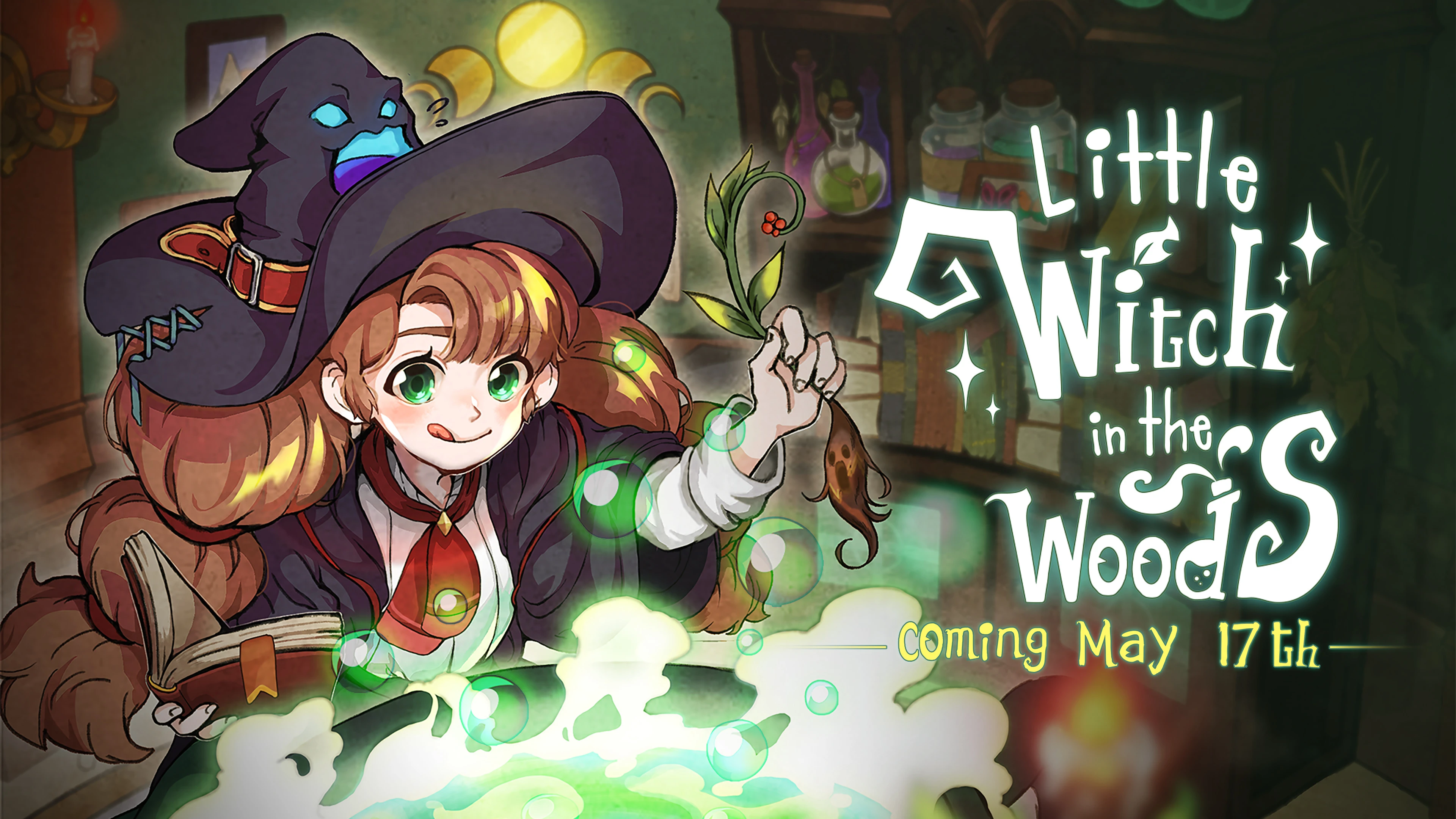 17 мая мы сможем помочь маленькой ведьмочке выбраться из леса в Little Witch in the Woods