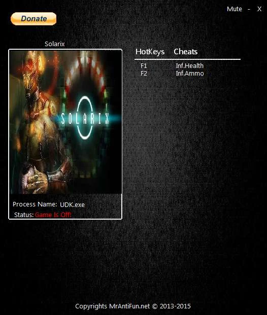 Solarix: Трейнер/Trainer (+2) [1.0] {MrAntiFun}