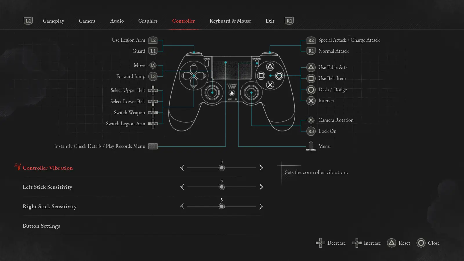 Lies Of P "Замена кнопок геймпада Xbox на PlayStation"