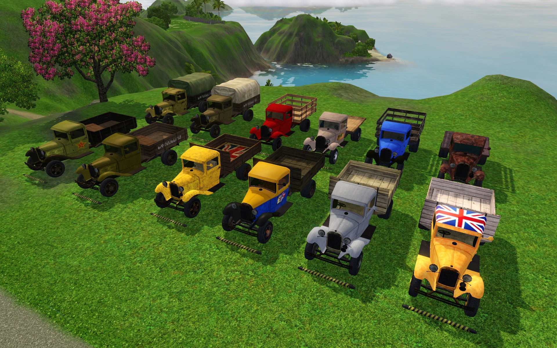 Sims 3 "Грузовики Второй Мировой (Trucks Ford-AA and GAZ-AA)"