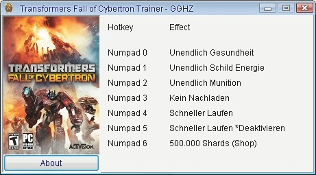 Transformers - Fall of Cybertron: Трейнер/Trainer (+6) [1.0] {Chris/GGHZ}