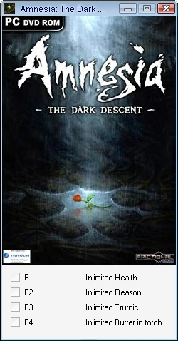 Amnesia - The Dark Descent: Трейнер/Trainer (+4) [1.0] {24K/PlayGround.ru}