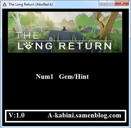 The Long Return: Трейнер/Trainer (+1: Самоцветы / Gems) [1.0] {Abolfazl.k}