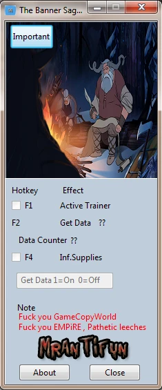 The Banner Saga: Трейнер/Trainer (+7) [1.0] {MrAntiFun}