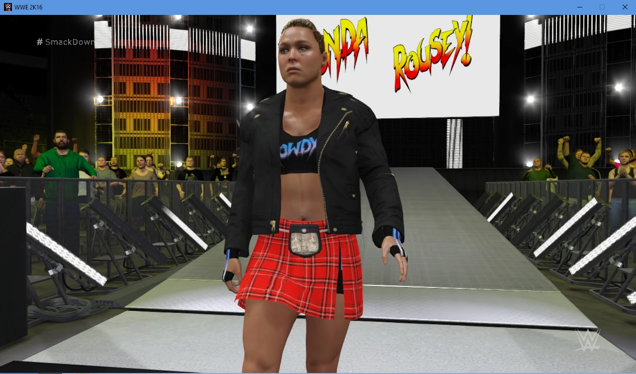 WWE 2K16 "Ronda Rousey Evolution наряд WWE 2K19 порт мод"