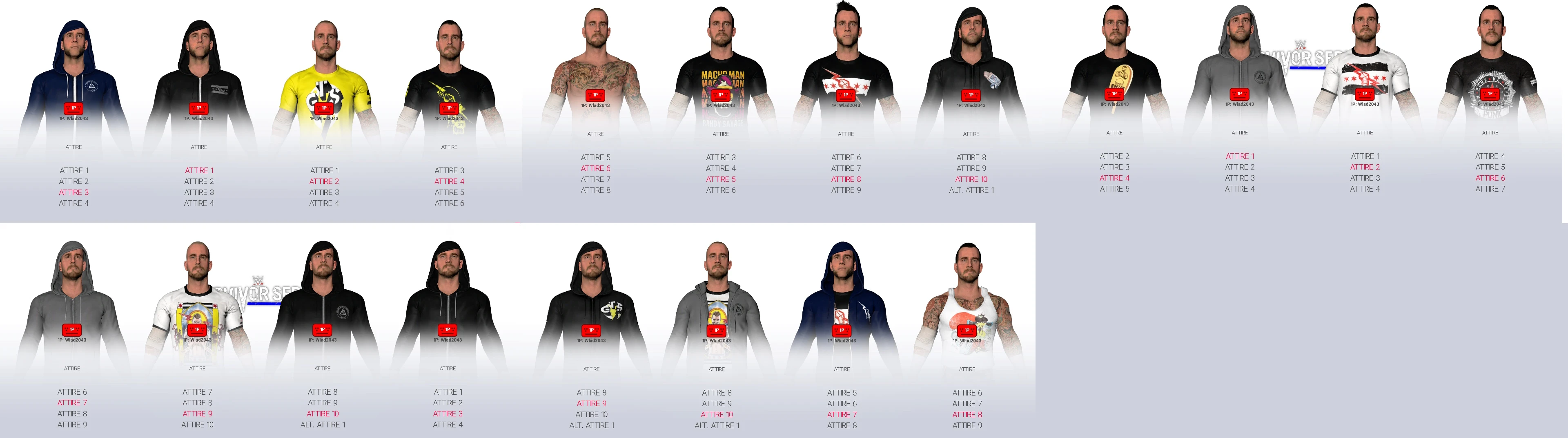 WWE 2K19 "CM Punk 30 Attire из WWE 2K15 Обновлено"
