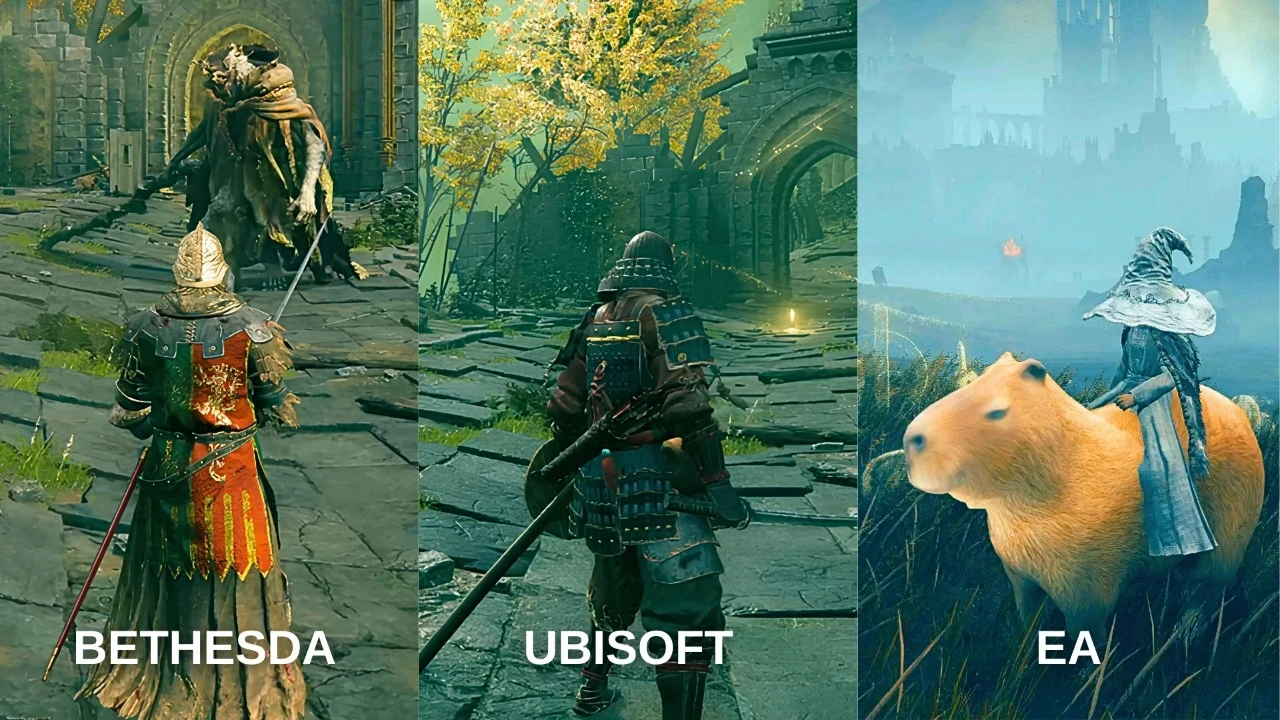 Как бы выглядел Elden Ring, если хардкорную игру создавали другие студии?