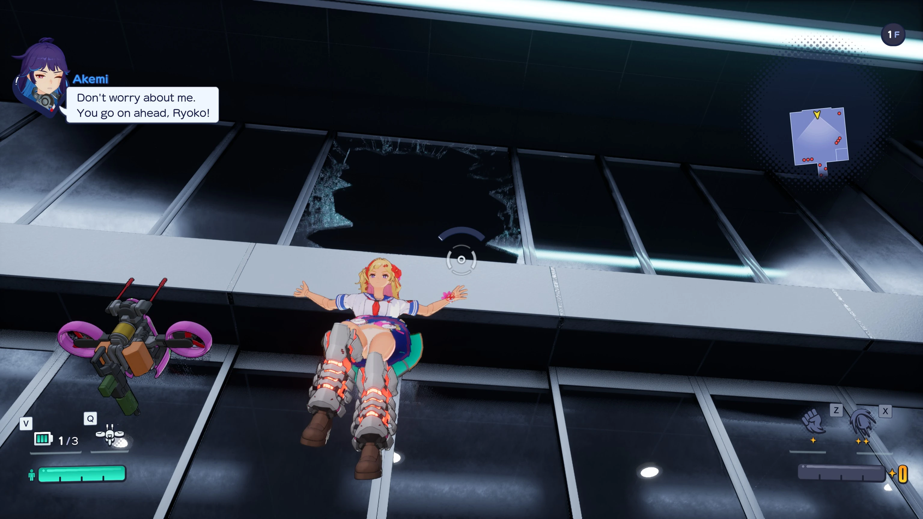 FULL METAL SCHOOLGIRL "удаление затемнения под юбкой"