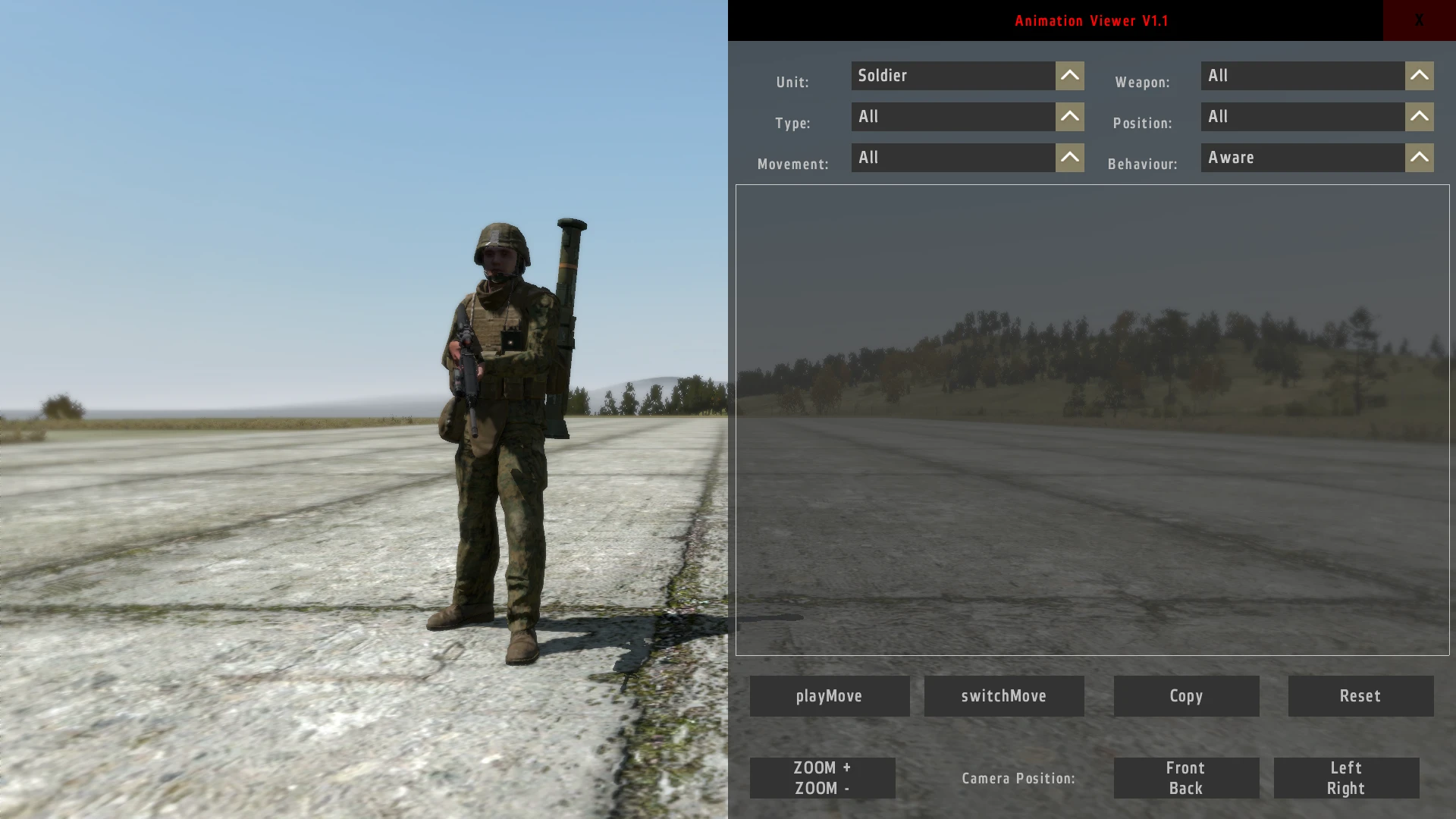 Arma 2 "Просмотрщик анимаций"